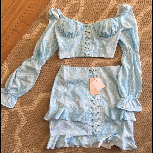 Tiger Mist Dresses & Skirts - Sky Blue 2 piece skirt set!! 👗💙